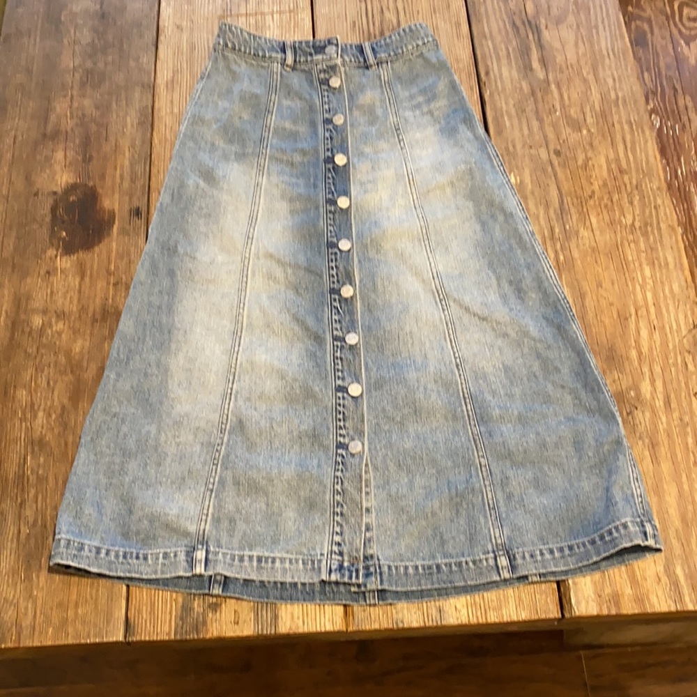 COPY - Button Down Denim Skirt